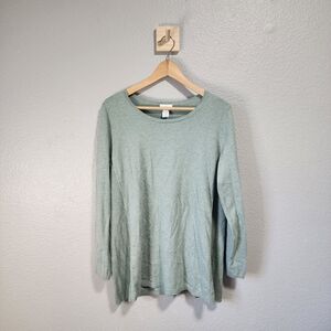 J. Jill Soft Green Long Sleeve Top